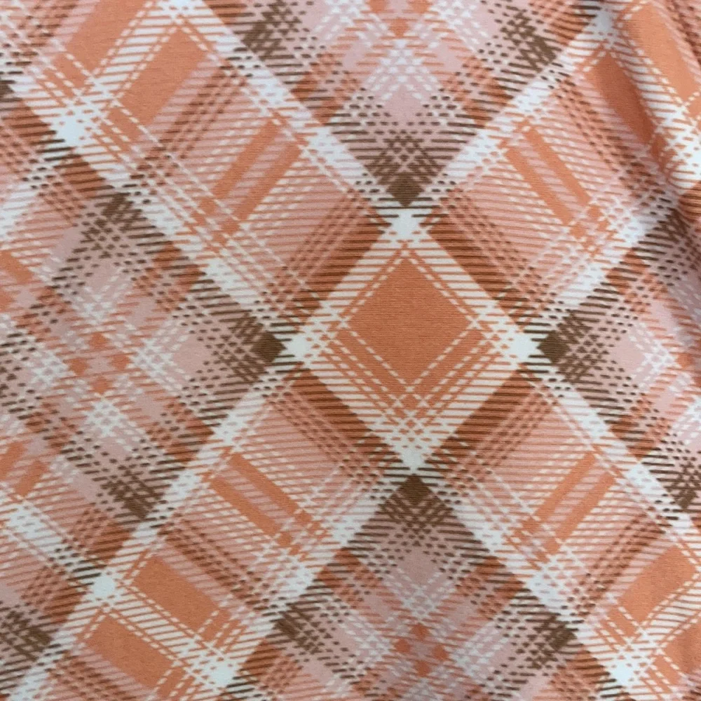 plaid print ruffle detail faux wrap dress w stretch 2X jrs - Picture 6 of 17